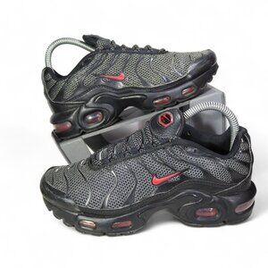 Nike Air Max Plus GS 'Bred' Youth 4.5 Women's 6 DQ1104-001 Casual Sneakers